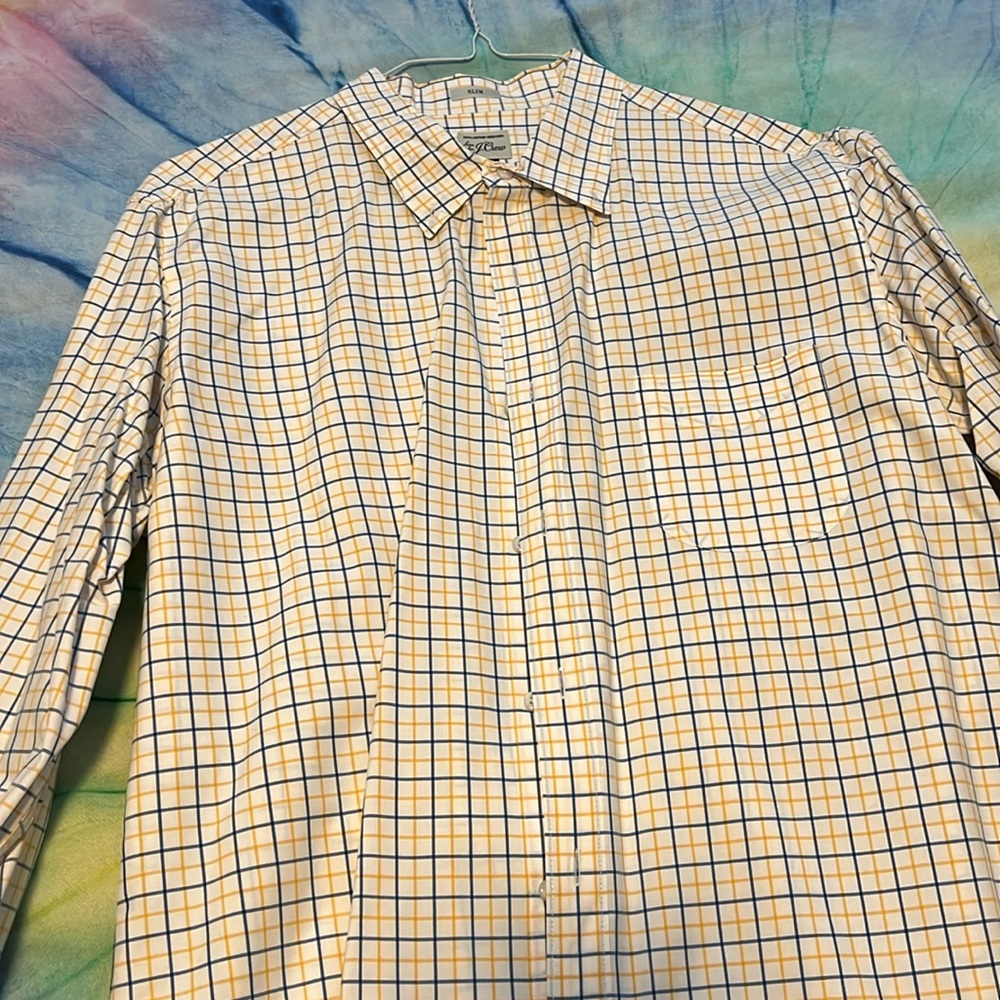 J. Crew slim fit XL checked button down